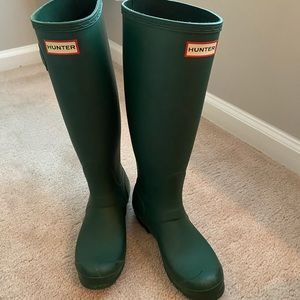 Hunter boots- green
